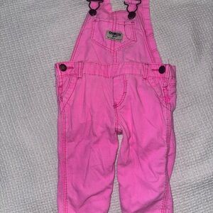 OshKosh B'gosh Bright Pink Kids Overalls